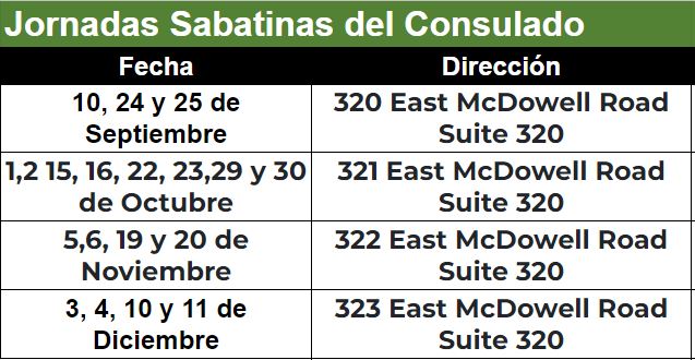 consulados moviles en phoenix